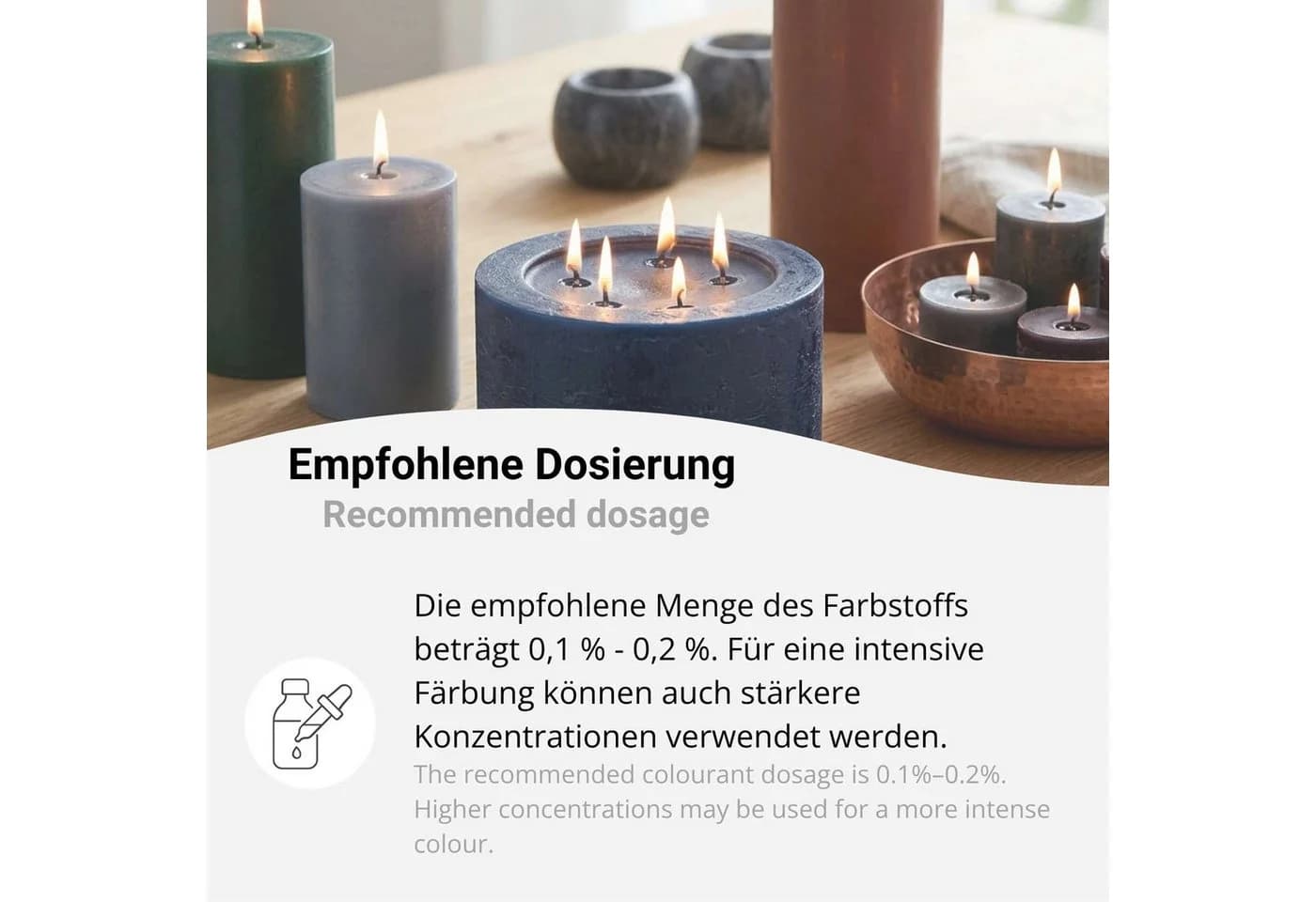 DistrEbution Kerzenmalfarbe Altrosa - Wachsfarbe zum Durchfärben - Bild 4