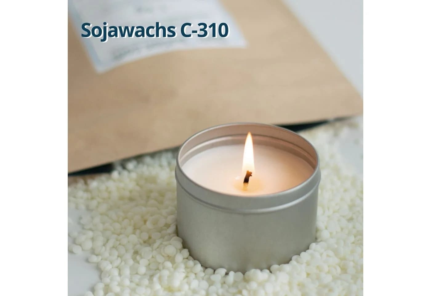 DistrEbution Sojawachs Pastillen C-310 1kg Beige/Weiß - Bild 4