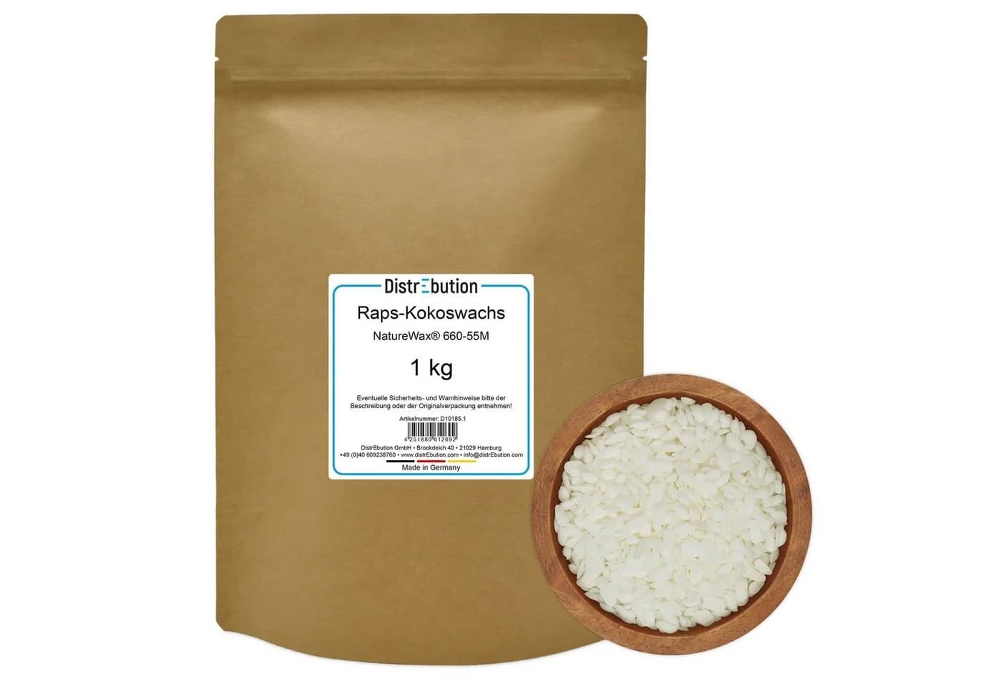DistrEbution NatureWax® 660-55M Raps-Kokoswachs zum Kerzen gießen - Bild 2