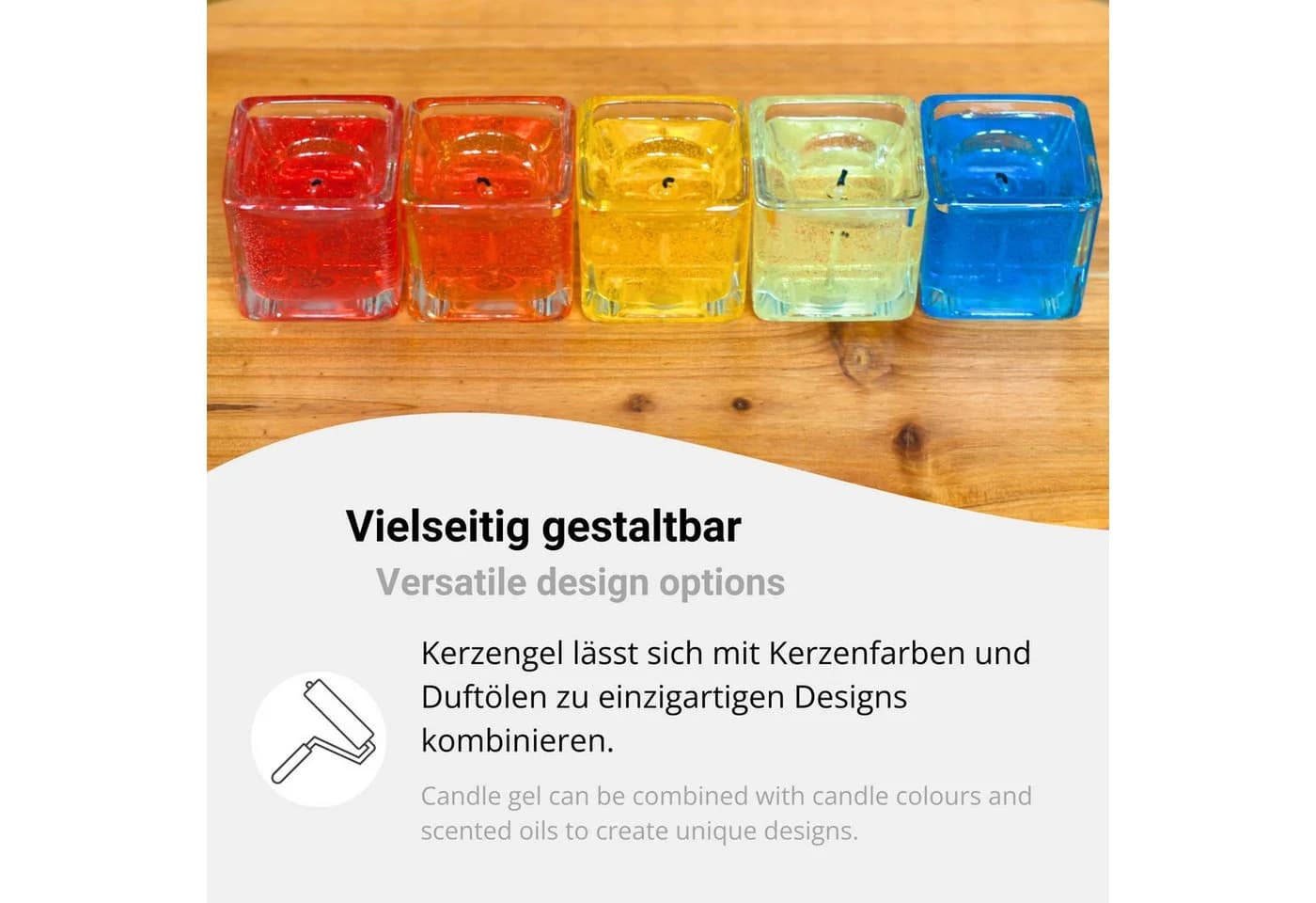 DistrEbution Kerzen-Gel Transparent 300g-17kg Gelwachs - Bild 3