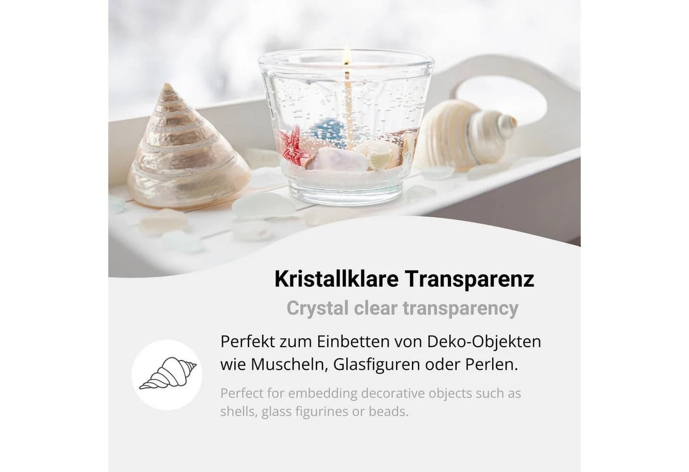 DistrEbution Kerzen-Gel Transparent 300g-17kg Gelwachs - Bild 4