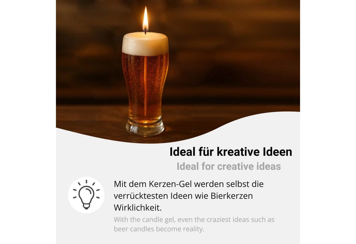 DistrEbution Kerzen-Gel Transparent 300g-17kg Gelwachs - Bild 5
