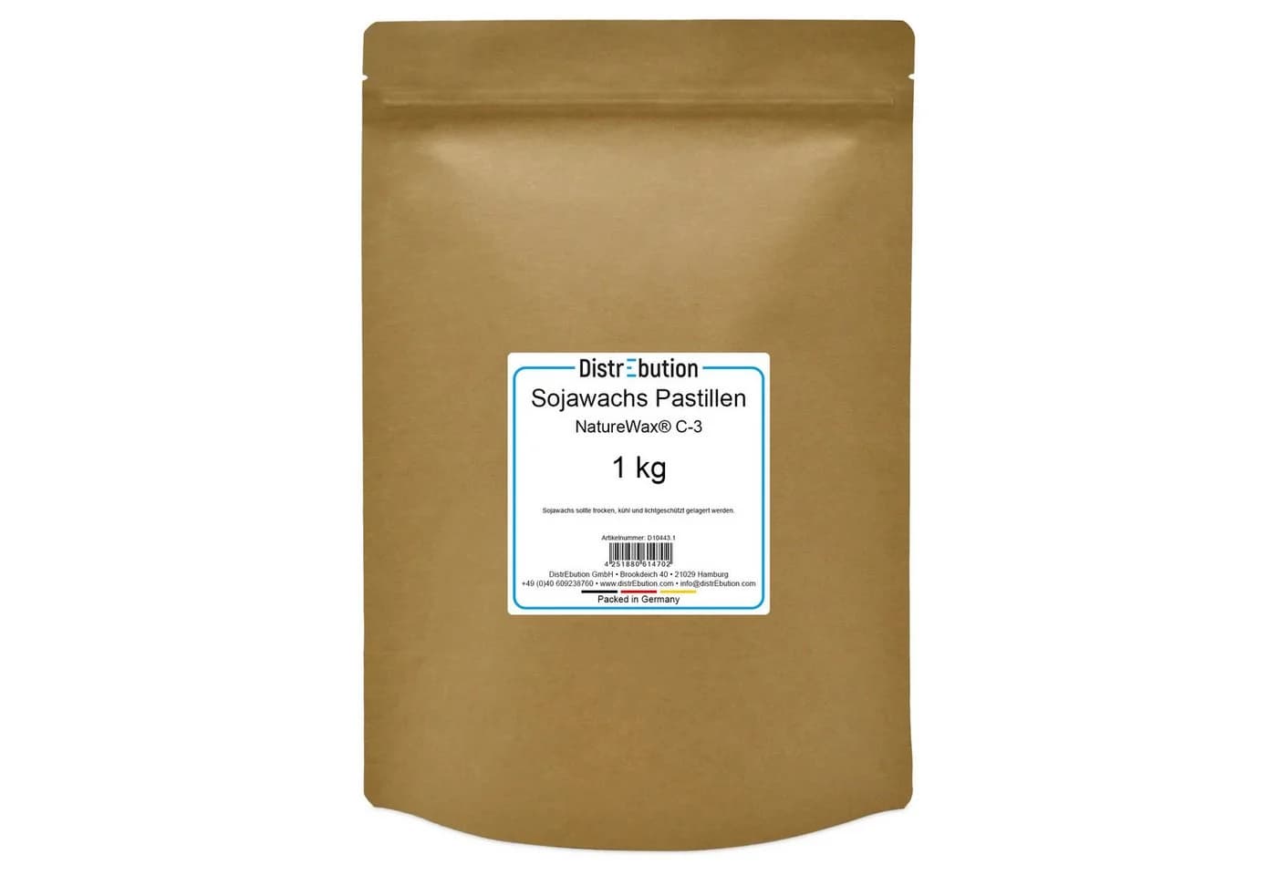 DistrEbution Sojawachs C-3 Pastillen Weiß/Beige für Kerzen - Bild 2
