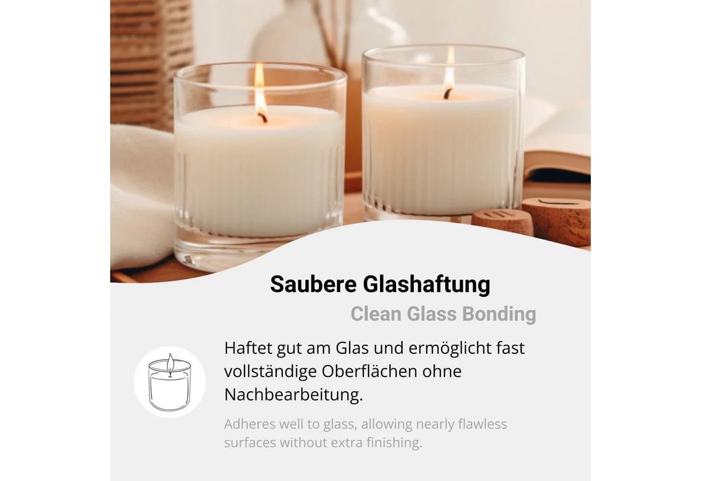 DistrEbution Kerzenwachs für Behälterkerzen aus Shea 1-20kg EcoShea Container - Bild 4