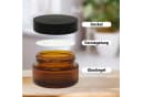 DistrEbution Make-Up Organizer Cremetiegel 20 ml 12-tlg. Braunglas Bild 3