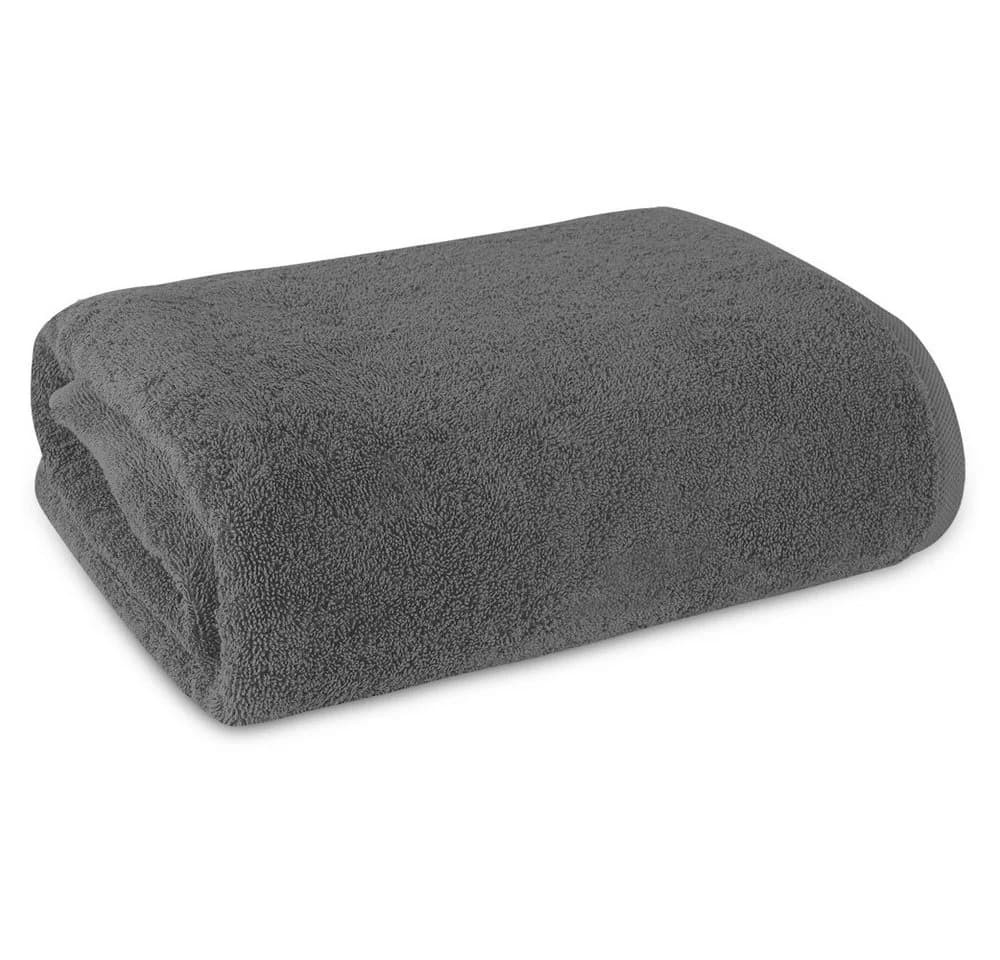 ARLI Duschtuch 60x120cm 100% Baumwolle Frottee Anthrazit 2er-Set