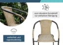 LC Garden Garvista Stapelstuhl Schwarz Rattan-Optik Bild 5