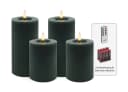 LC Home LED-Kerzen Set 4-tlg. Echtwachs Weiss Timer Fernbedienung Bild 2