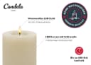 LC Home LED-Kerzen 4er Set Winter Cream Echtwachs mit Fernbedienung Bild 3