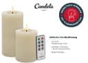 LC Home LED-Kerzen 4er Set Winter Cream Echtwachs mit Fernbedienung Bild 5