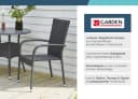 LC Garden Stapelstuhl 4er Set schwarz Armlehnstuhl Polyrattan Bild 3