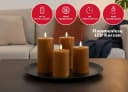 LC Home LED-Kerze Spar-Set 4-tlg. Echtwachs Dimmbar Timer Funktion Bild 1