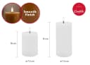 LC Home LED-Kerze Spar-Set 4-tlg. Echtwachs Dimmbar Timer Funktion Bild 4