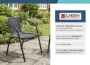 LC Garden Stapelstuhl Garvista Schwarz Gartenstuhl mit Rattan-Optik Bild 3