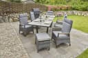 LC Garden Gartenstuhl »Keramo« natur-grau verstellbar mit Teak-Armlehne Bild 3