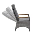 LC Garden Gartenstuhl »Keramo« natur-grau verstellbar mit Teak-Armlehne Bild 5