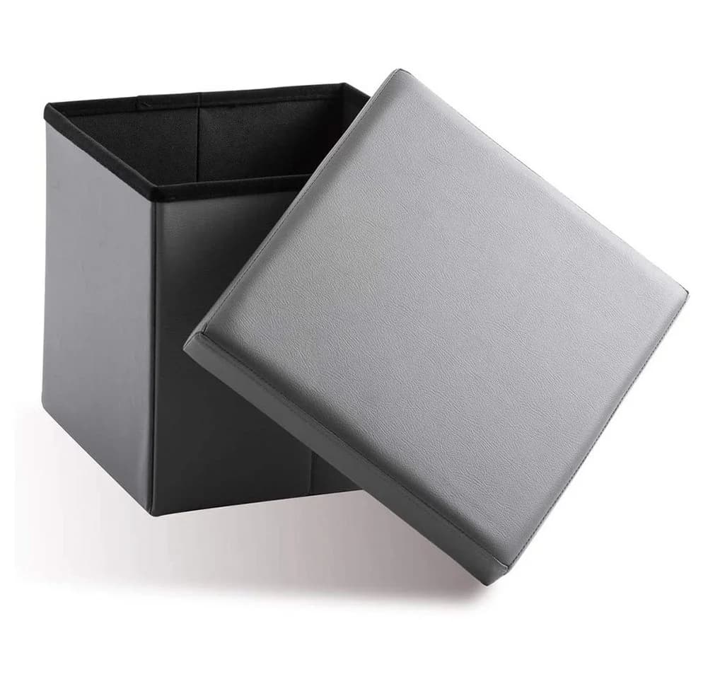 Zedelmaier Sitzbank Sitzbank mit Stauraum, Aufbewahrungsbox faltbar, Belastbar bis 300 kg, Spielzeugtruhe mit Stauraum, Deckel abnehmbar