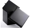 Zedelmaier Sitzbank mit Stauraum Schwarz Faltbar 300kg Belastbar Bild 1