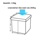 Zedelmaier Sitzbank mit Stauraum Schwarz Faltbar 300kg Belastbar Bild 4
