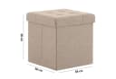 Zedelmaier Sitzbank mit Stauraum Beige faltbar Bild 4