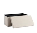 Zedelmaier Sitzbank mit Stauraum Beige Samt faltbar Bild 1