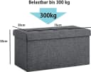 Zedelmaier Sitzbank Grau Faltbar mit Stauraum Bild 5
