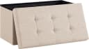 Zedelmaier Sitzbank mit Stauraum Beige Faltbar MDF Lenien Bild 2