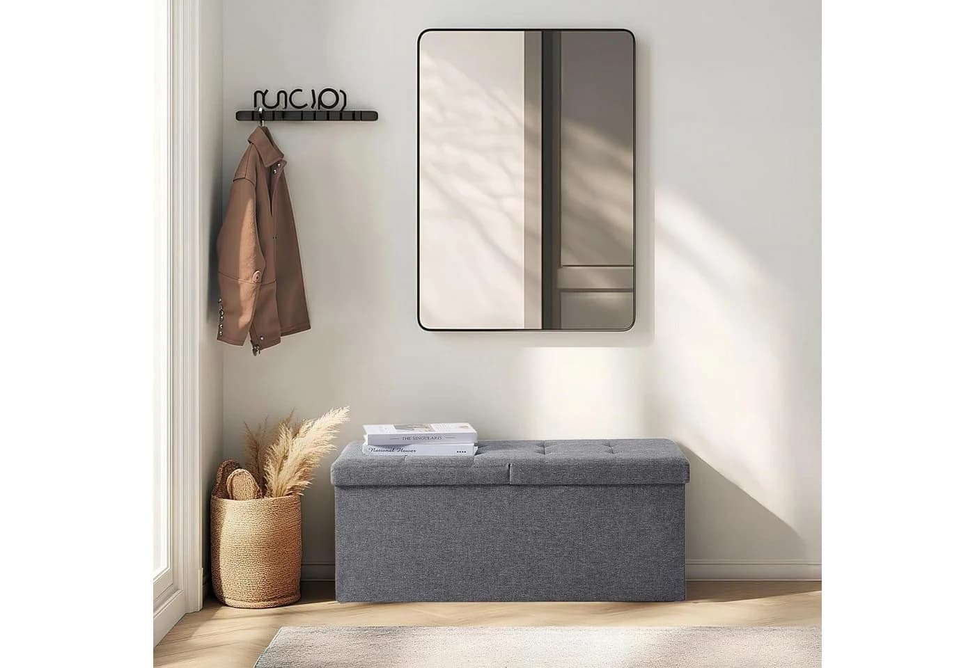Zedelmaier Sitzbank 76cm Grau Faltbar mit Stauraum - Bild 2