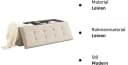 Zedelmaier Sitzbank 114cm Beige Faltbar mit Stauraum Bild 5