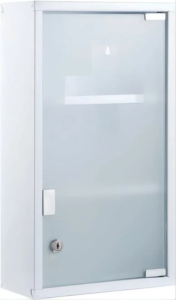 Zedelmaier Medizinschrank Edelstahl Weiß Silber Abschließbar - Bild 2
