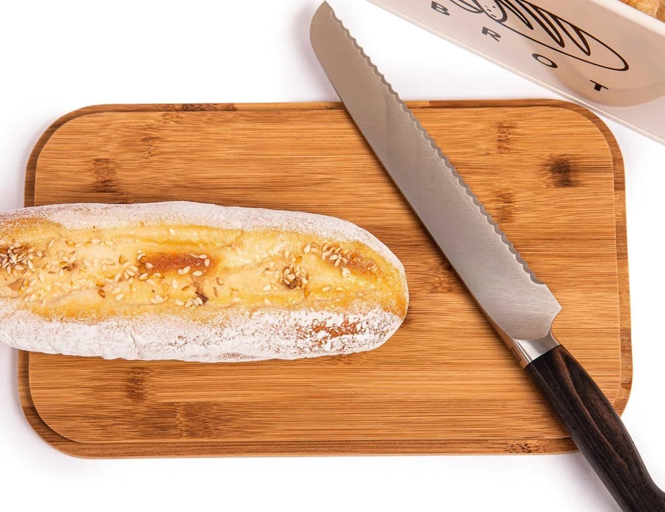 Zedelmaier Brotkasten Metall mit Holzdeckel Beige Retro - Bild 3