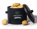 Zedelmaier Vorratsdosen-Set Schwarz Metall für Kartoffeln, Zwiebeln & Knoblauch Bild 1