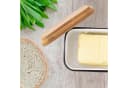 Zedelmaier Butterdose mit Holzdeckel für 250g Butter Weiß Bild 4