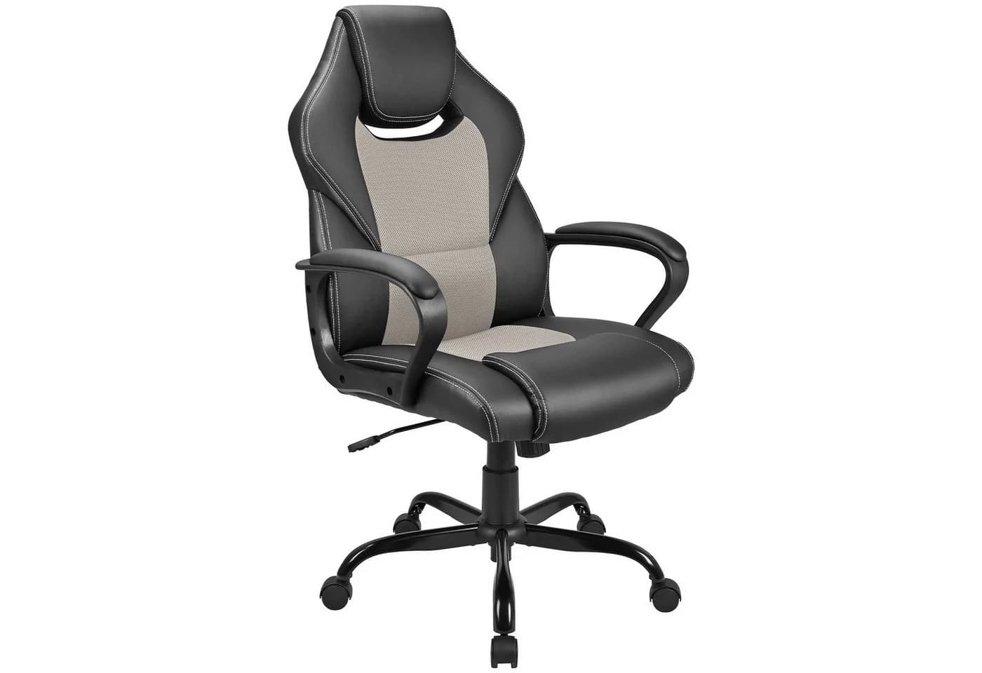 Zedelmaier Bürostuhl Ergonomisch Grau Kunstleder Gaming Stuhl - Bild 2