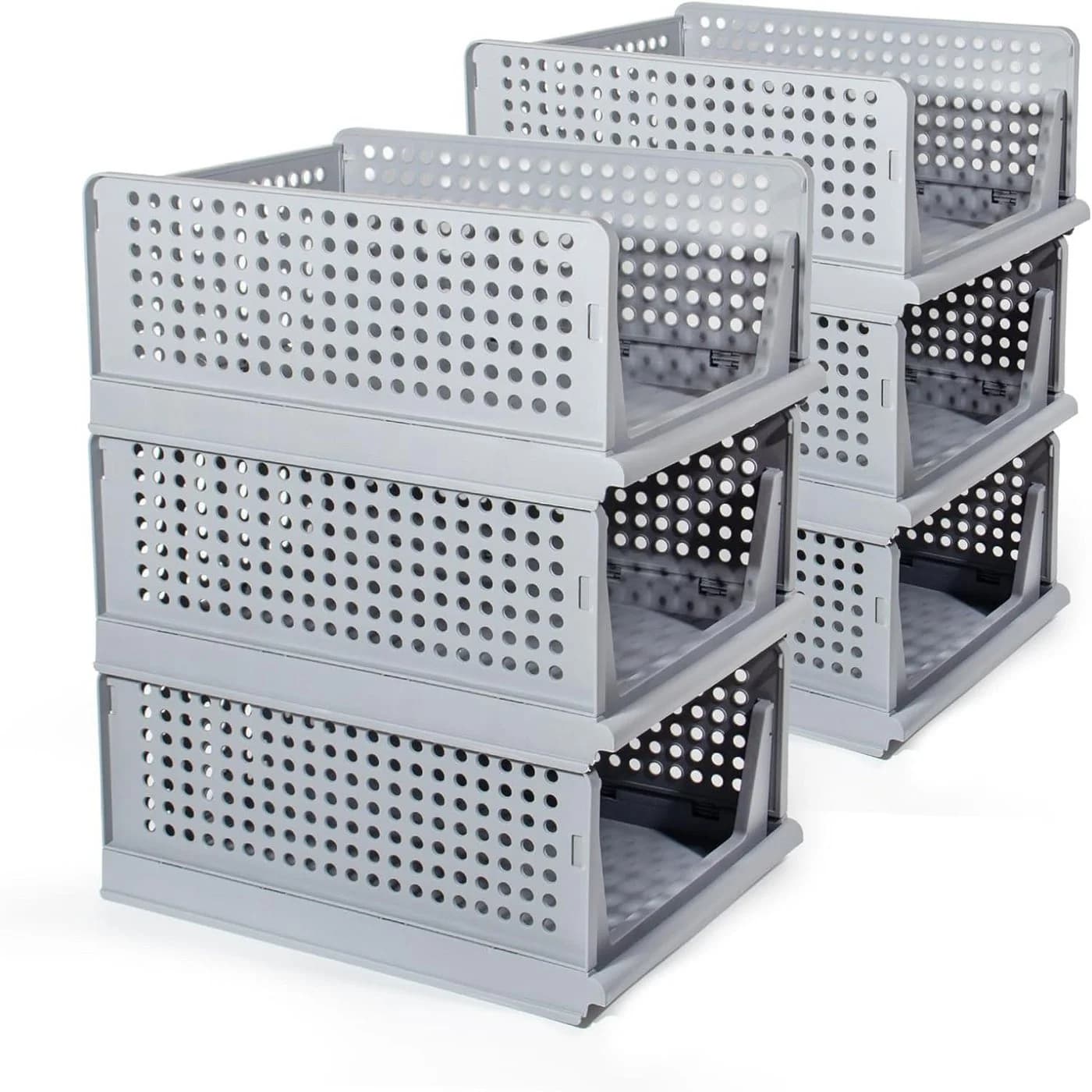Zedelmaier Organizer Schrank-Organizer 6-tlg. Grau Faltbar Stapelbar - Bild 2