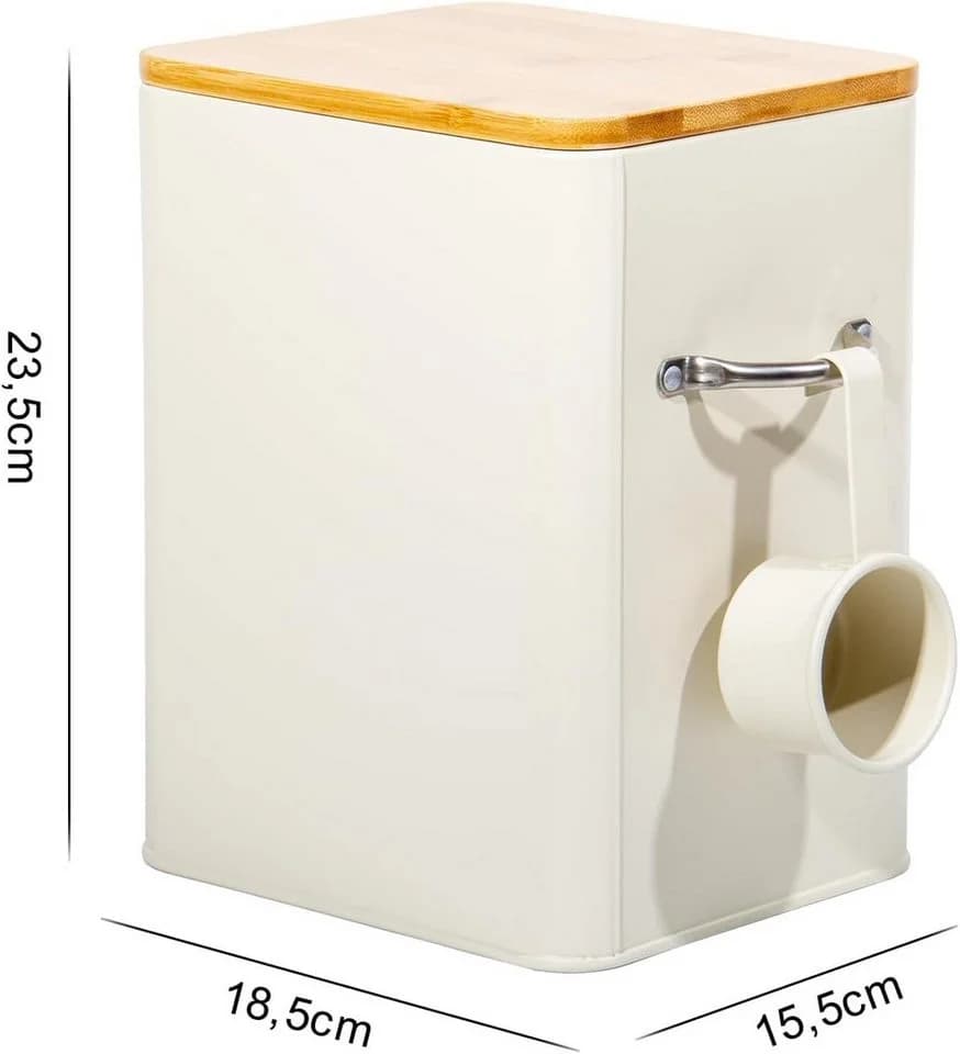 Zedelmaier Aufbewahrungsbox 6,5L Rostfreier Stahl mit Deckel & Schaufel