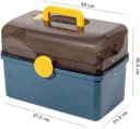 Zedelmaier Aufbewahrungsbox Medikamenten Blau+Grau mit Kindersicherung Bild 1