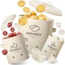 Zedelmaier Vorratsdosen 3er Set Beige/Gelb für Kartoffeln, Zwiebeln, Knoblauch Bild 2