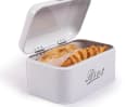 Zedelmaier Brotkasten aus Metall Retro Weiß Stapelbar Bild 3