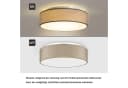 Zedelmaier Deckenlampe Stoff-Lampenschirm Modernes Design Bild 5