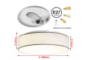 Zedelmaier Deckenlampe Stoff-Lampenschirm Modernes Design Bild 4