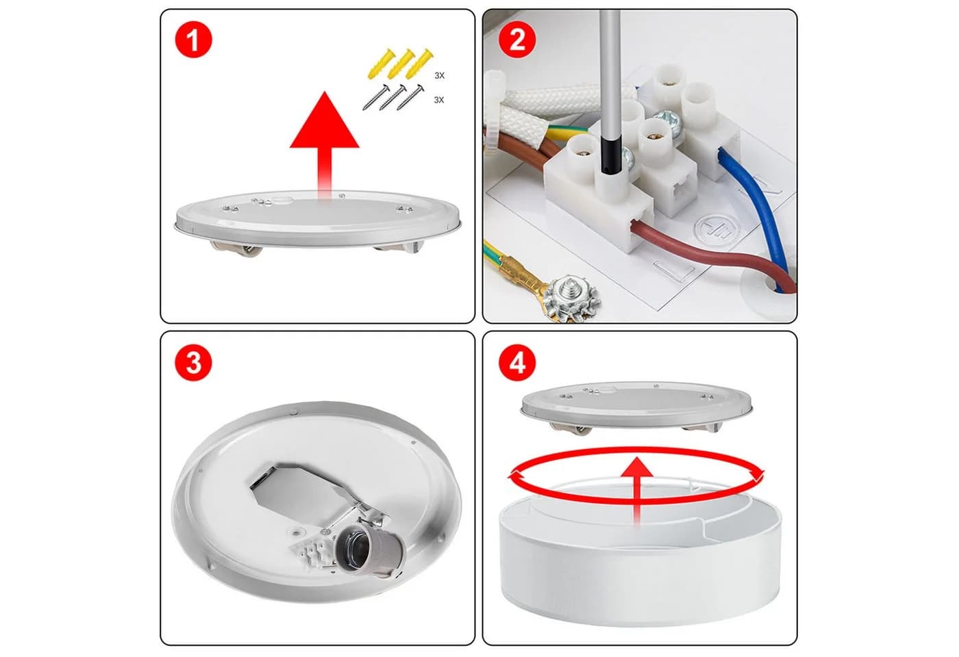 Zedelmaier Deckenlampe Stoff-Lampenschirm Modernes Design - Bild 5