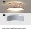 Zedelmaier Deckenlampe mit Stoff-Lampenschirm, Sternendesign Bild 1