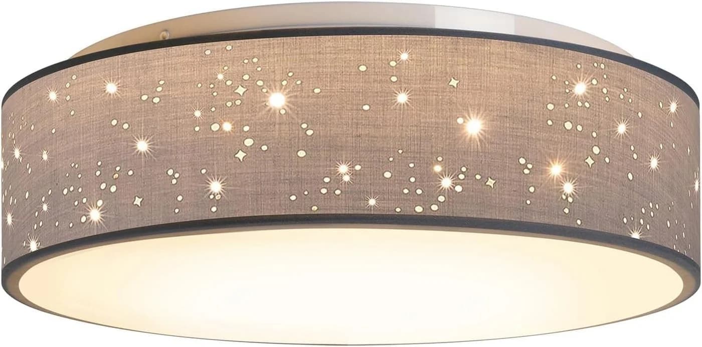 Zedelmaier Deckenlampe mit Stoff-Lampenschirm, Sternendesign - Bild 2