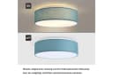 Zedelmaier Deckenlampe Stoff-Lampenschirm Türkis Bild 1