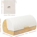 Zedelmaier Brotkasten Bambus mit Rolldeckel Set Beige/Weiß Bild 1