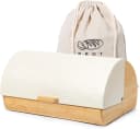 Zedelmaier Brotkasten Bambus mit Rolldeckel Set Beige/Weiß Bild 2