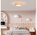 Zedelmaier Deckenlampe Stoff-Lampenschirm Sternendesign Rosa Bild 3