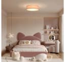Zedelmaier Deckenlampe Stoff-Lampenschirm Sternendesign Rosa Bild 5