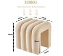 Zedelmaier Sitzhocker Beige Polsterhocker Modern Bild 3
